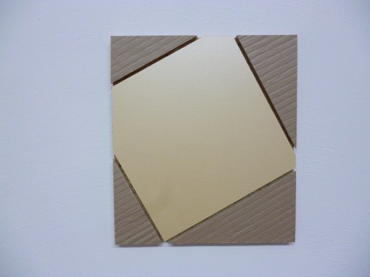 Werner Rückemann, Relief, Holz u. Karton, 2014, Atelier