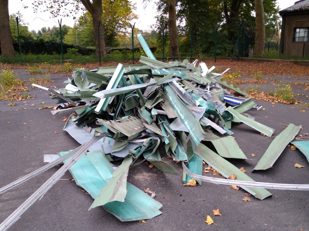 Werner Rückemann, Foto, Blech, 2020, Atelier