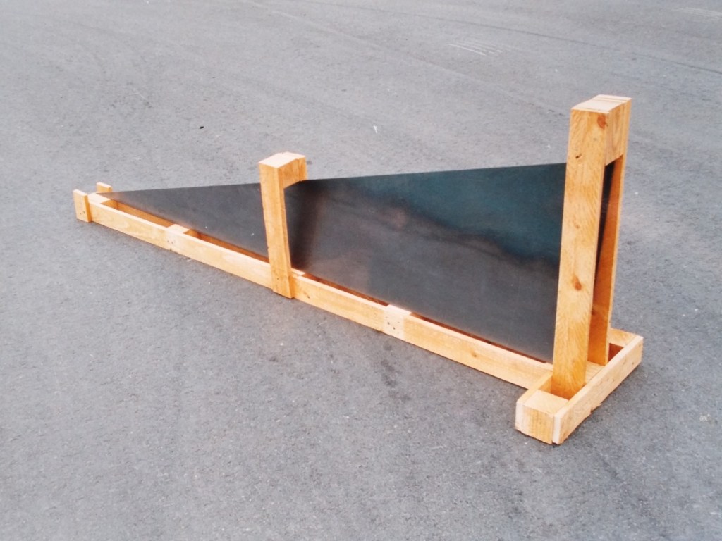 Werner Rückemann, o.T. (untitled), Holz, Metall, Hamelhalle Münster, 1989