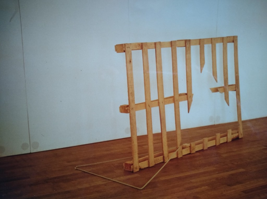 Werner Rückemann, o.T. (untitled), Holz, Stadthalle Detmold, Dialoge, 1988