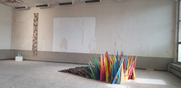 Wabenkarton, Holz, Farbe, Vielfalt, Dülmen, St Barbara Kaserne, 2021